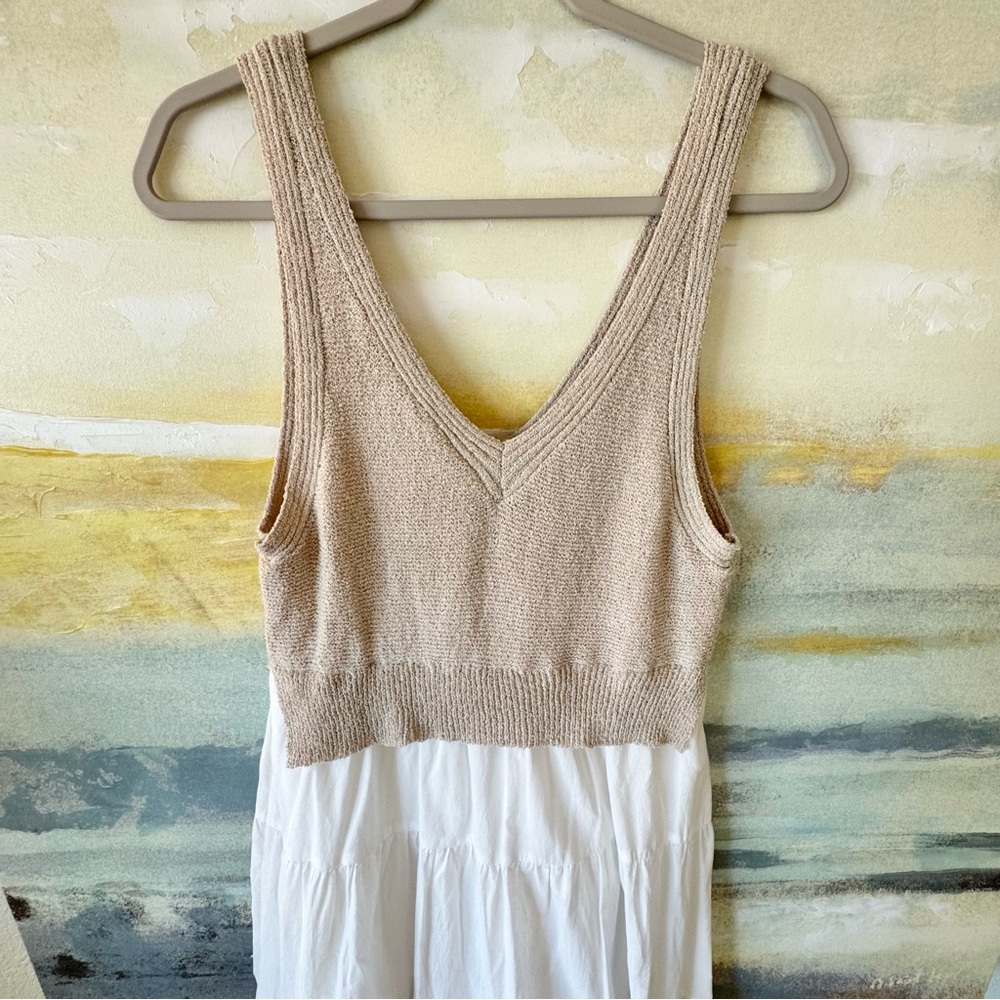 En Saison Cece Mixed Media Midi Dress L - Picture 4 of 15